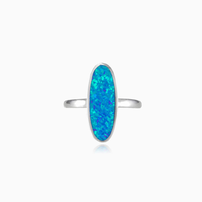 Anillo largo con ópalo