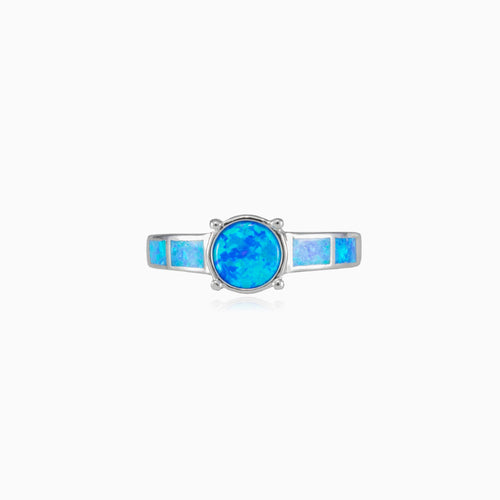 Hip blue opal ring