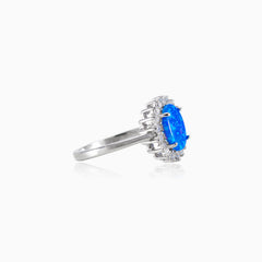 Prsten s královským modrým opálem