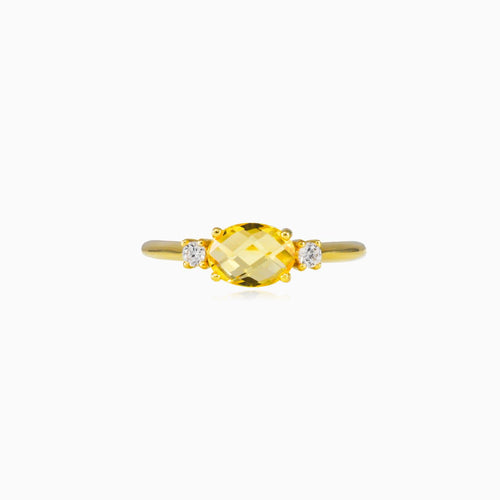 Zlatý prsten citrín