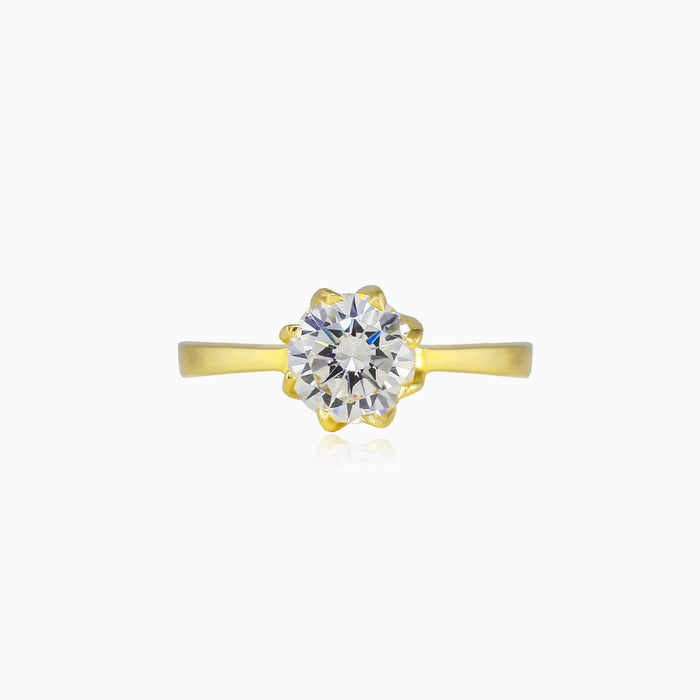 Bague en or à huit griffes