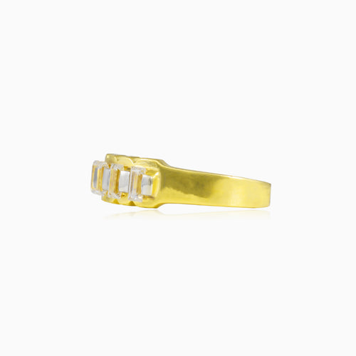 Zlatý prsten ve stylu art deco