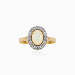 Vintage prsten s opálem
