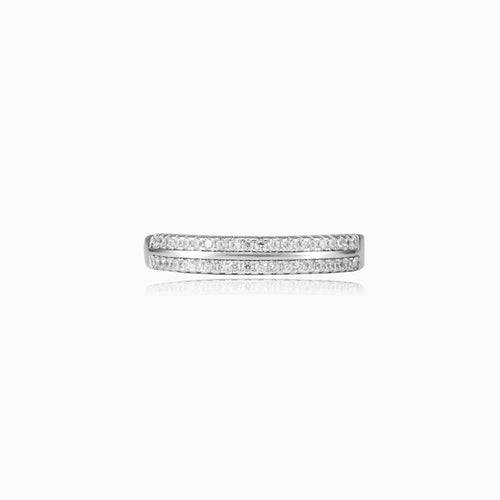 Classic two lines band ring