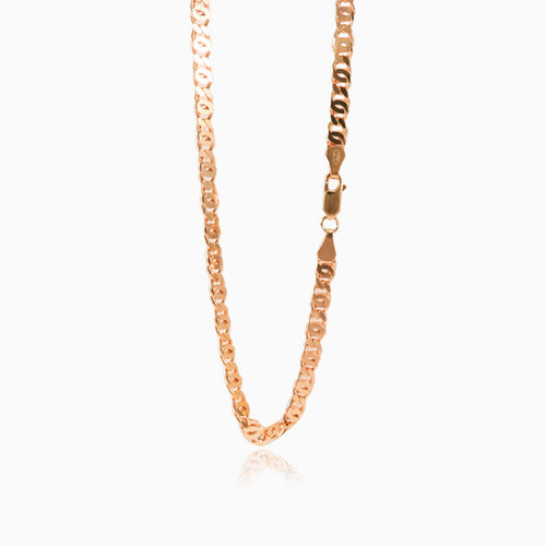 Rose gold mariner chain