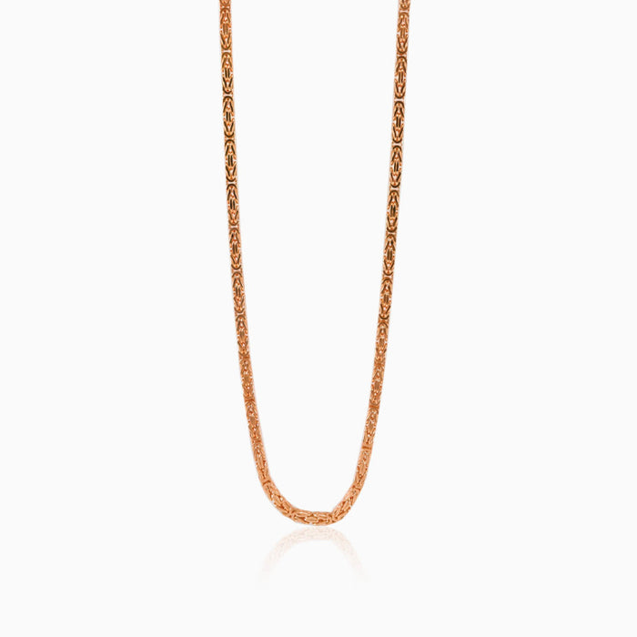 Chaîchaîne-byzantine-or-rosene byzantine en or rose