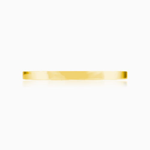 Plain gold cuff bracelet