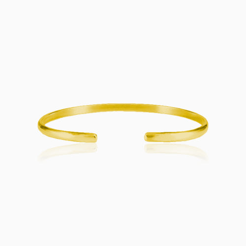 Thin gold cuff bracelet