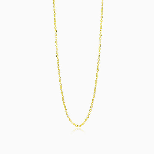 Thin gold cable chain