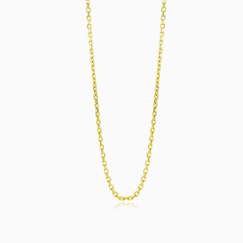 Solid gold anker cable chain