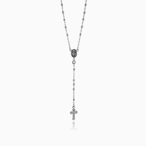 Silver rosary