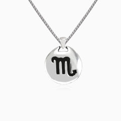 Scorpio silver pendant