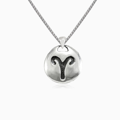 Aries silver pendant
