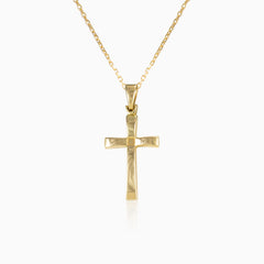 Plain gold cross