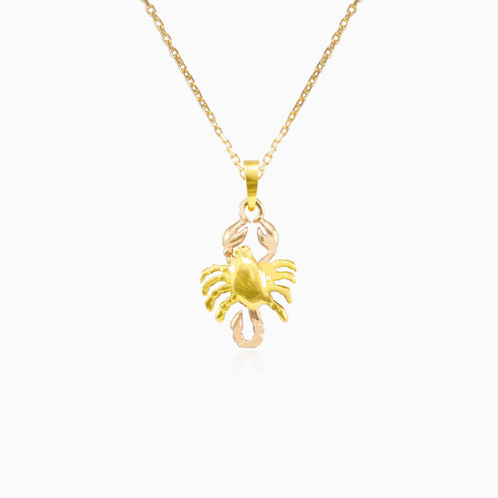 Gold-Skorpion-Zeichen-Anhänger