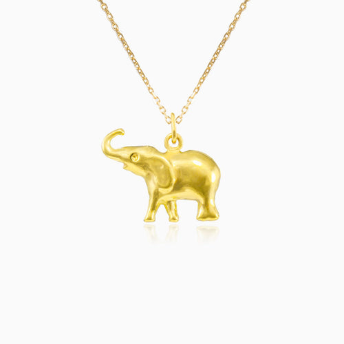 Elephant gold pendant