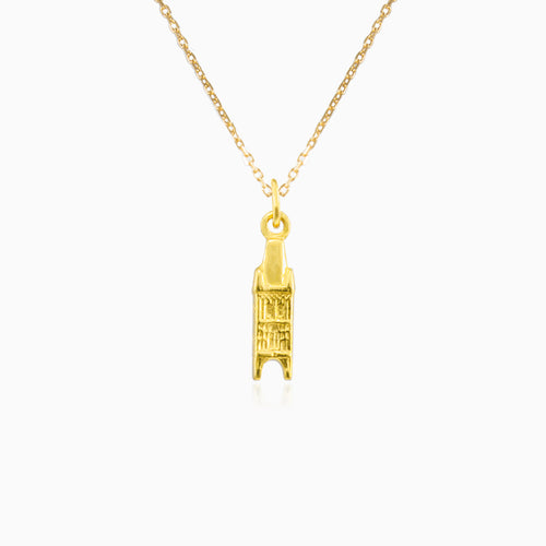 The powder tower gold pendant