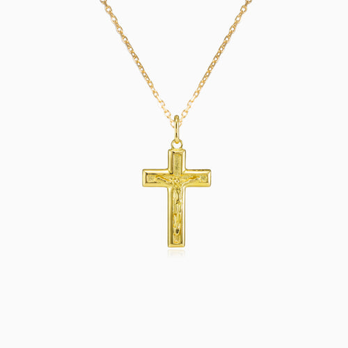 Klasický zlatý křížek