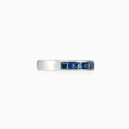 Blue sapphire band