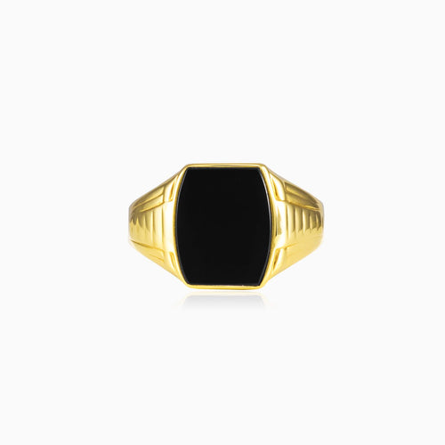 Detailed gold ring