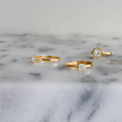  Klasický prsten ze žlutého zlata